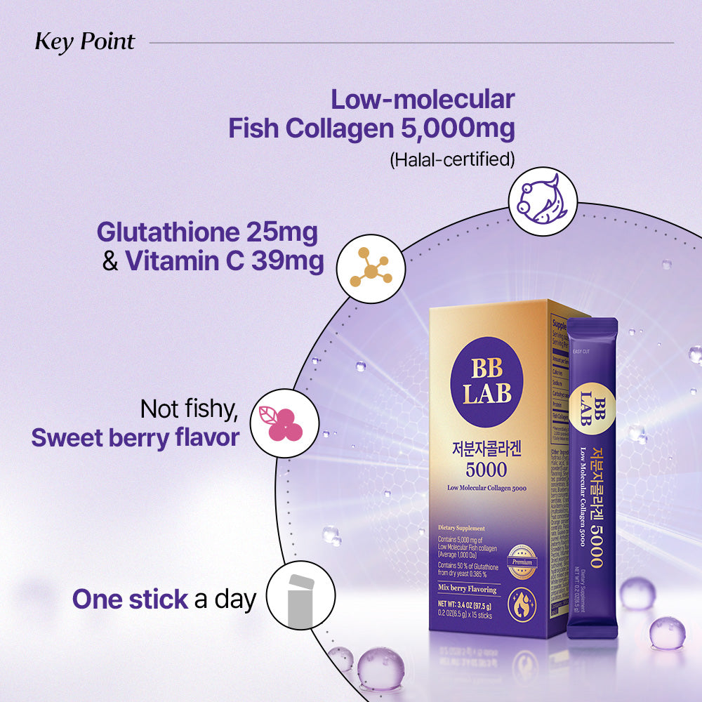 [SG-1 BOX] BB LAB Low-Molecular Collagen 5000 (6.5g x 15sticks)