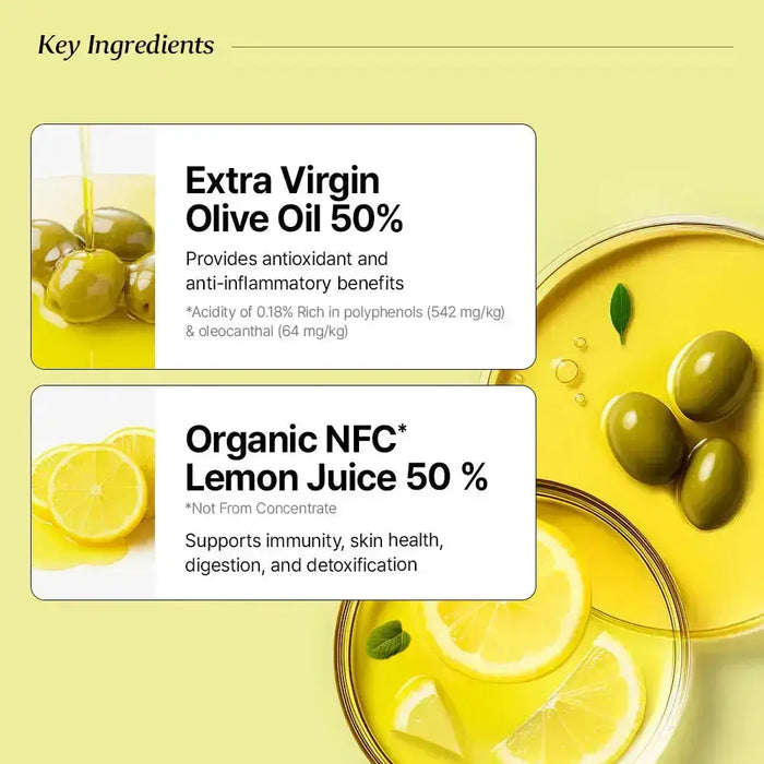 Organic Olive Lemon Dual Shot 50:50, 16g x 10Sticks